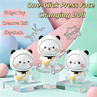 Bubu Dudu Face Changing Interactive Keychain