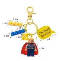 Brick Brigade Hero Blocks Keychain
