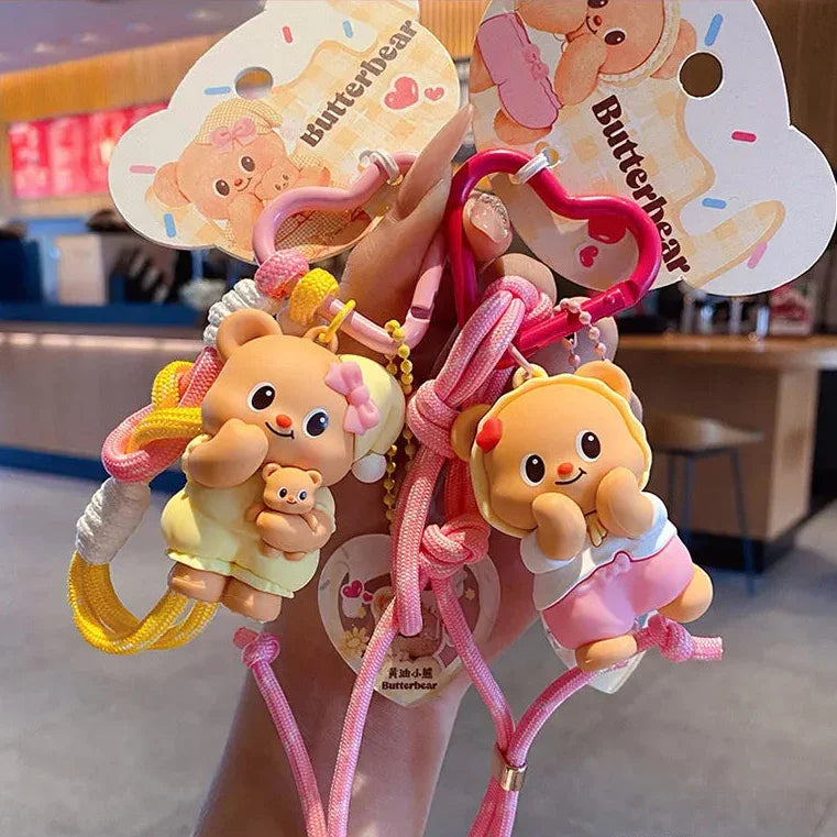 Butter Bear Sleepytime Snuggles Keychain