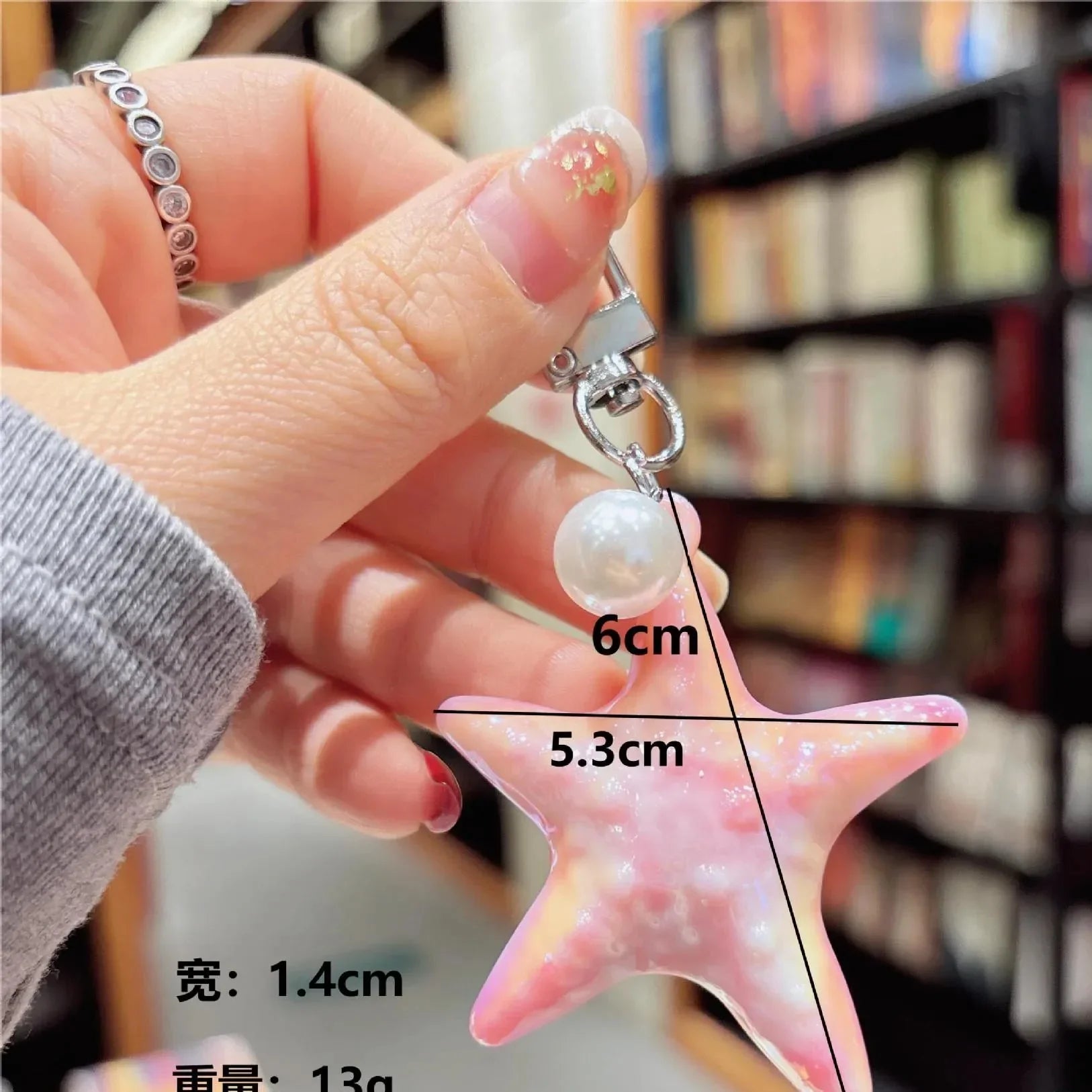 Starfish Sea Breeze Acrylic Keychain