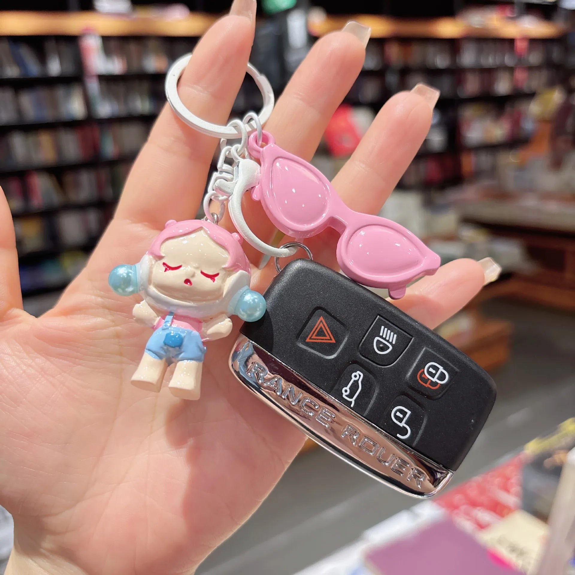 SkullPanda Glam Guardian Keychain