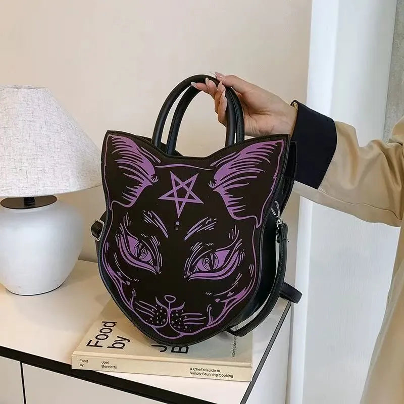 Nocturnia Familiar's Gaze Harajuku Cat Pentagram Bag