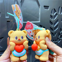 Butter Bear Squishy Love Keychain