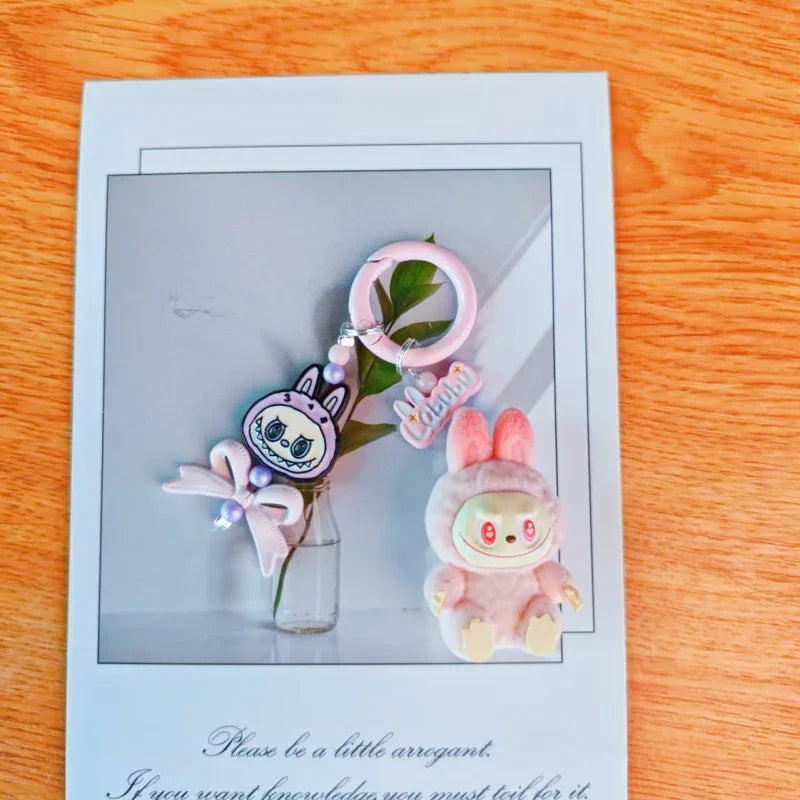 Labubu Elite Sitting Charm Keychain