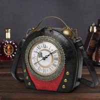 Steampunk Dial Premium Clock Novelty Handbag
