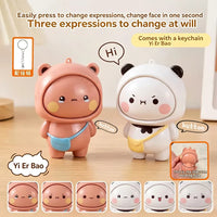 Bubu Dudu Face Changing Interactive Keychain