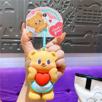 Butter Bear Squishy Love Keychain