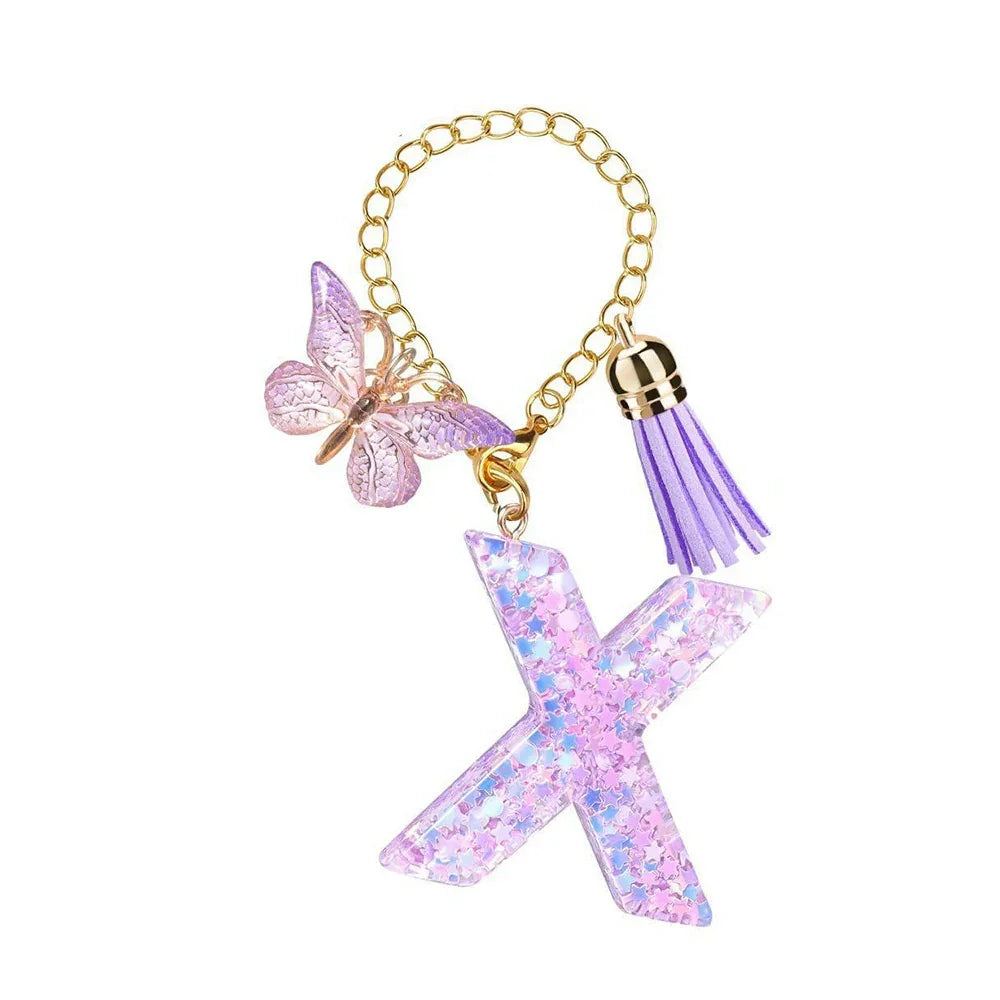 Butterfly Liquid Luxe Letter Charm