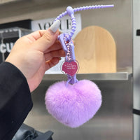 Velvet Heart Premium Plush Keychain