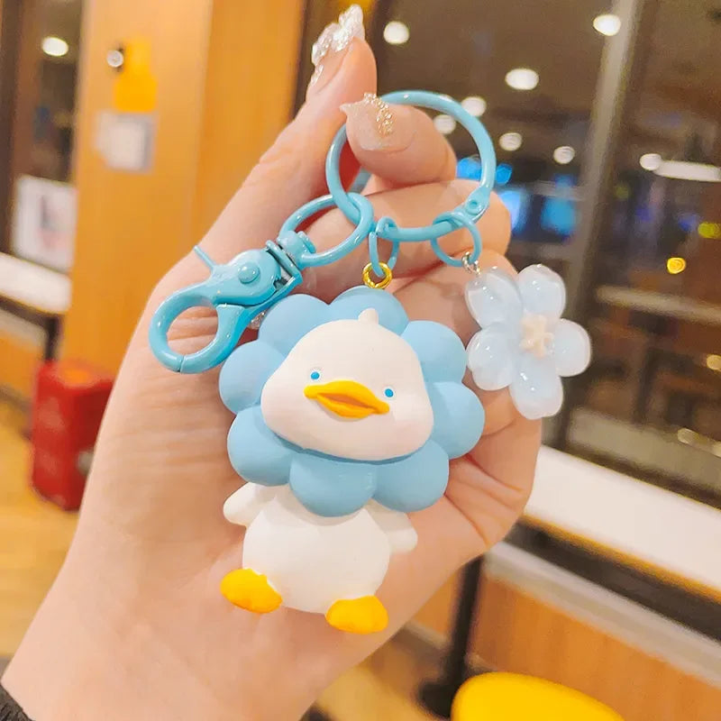 Sunkissed Blooming Duck 3D Keychain