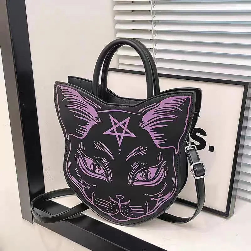 Nocturnia Familiar's Gaze Harajuku Cat Pentagram Bag