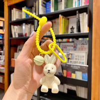Impassive Rabbit Chonky Keychain