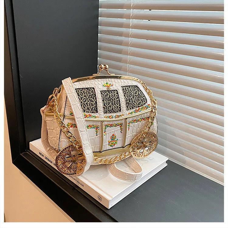 Enchanted Royal Carriage Crossbody Bag