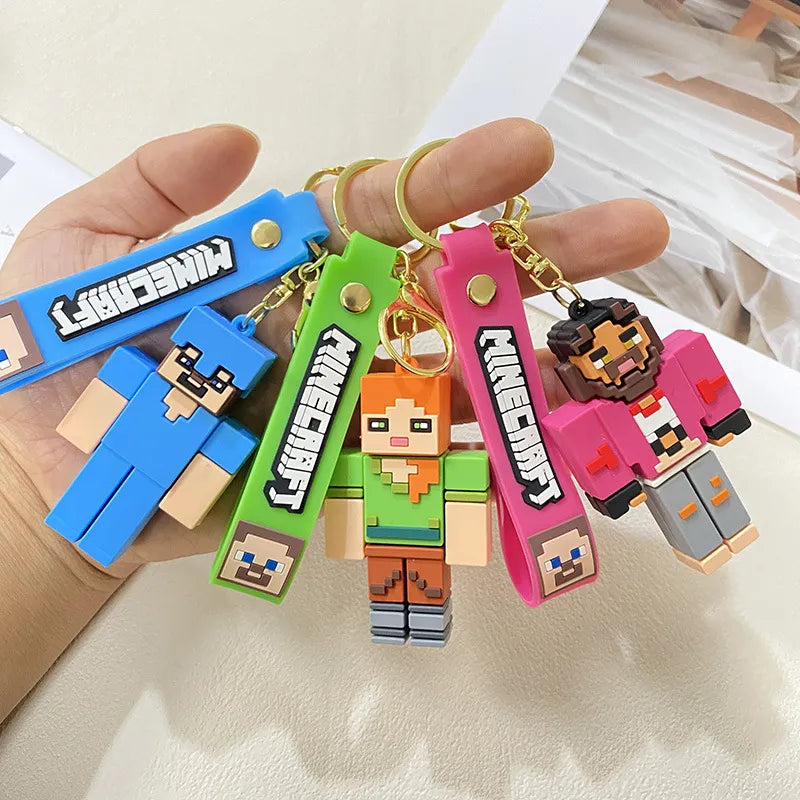 Minecraft Overworld Blockbuster Keychain