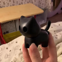 Black Cat Egg Switch Light & Sound Keychain
