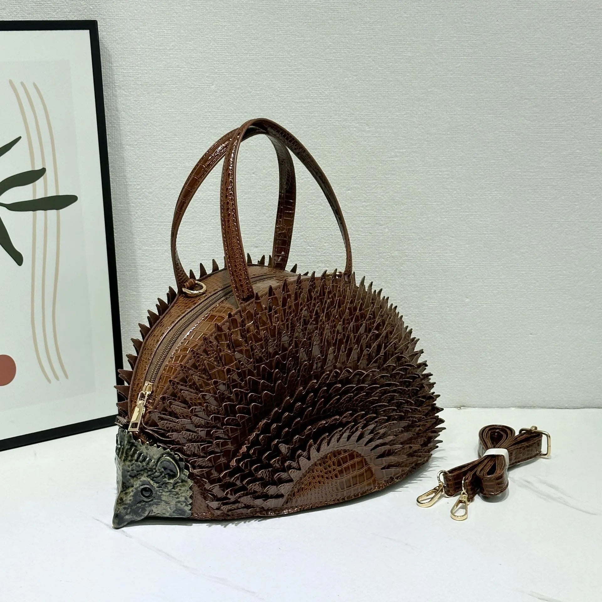 Nocturnia Hedgehog 3D Crossbody Handbag