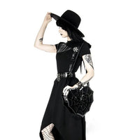 Nocturnia Widow’s Kiss Punk Goth Spiderweb Bag