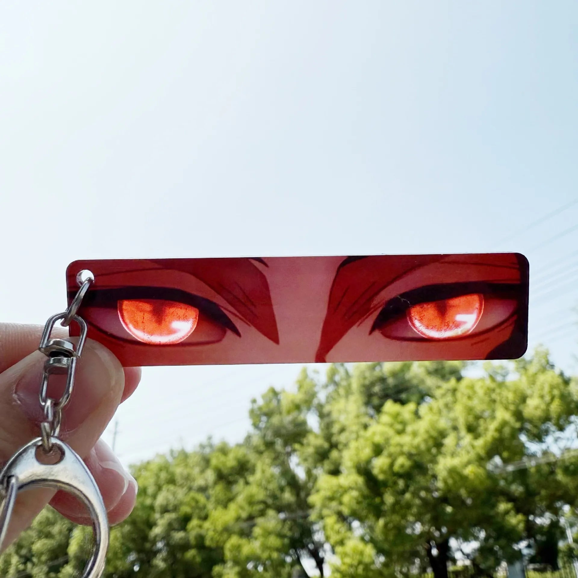 Demon Slayer Glowing Eyes Card Keychain