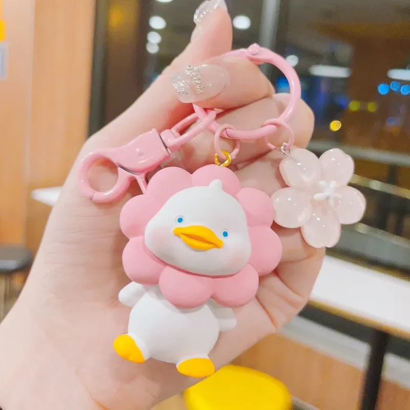 Sunkissed Blooming Duck 3D Keychain