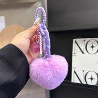 Velvet Heart Premium Plush Keychain