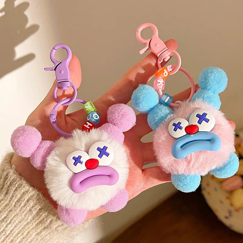 Sausage Mouth Clown Plush Keychain