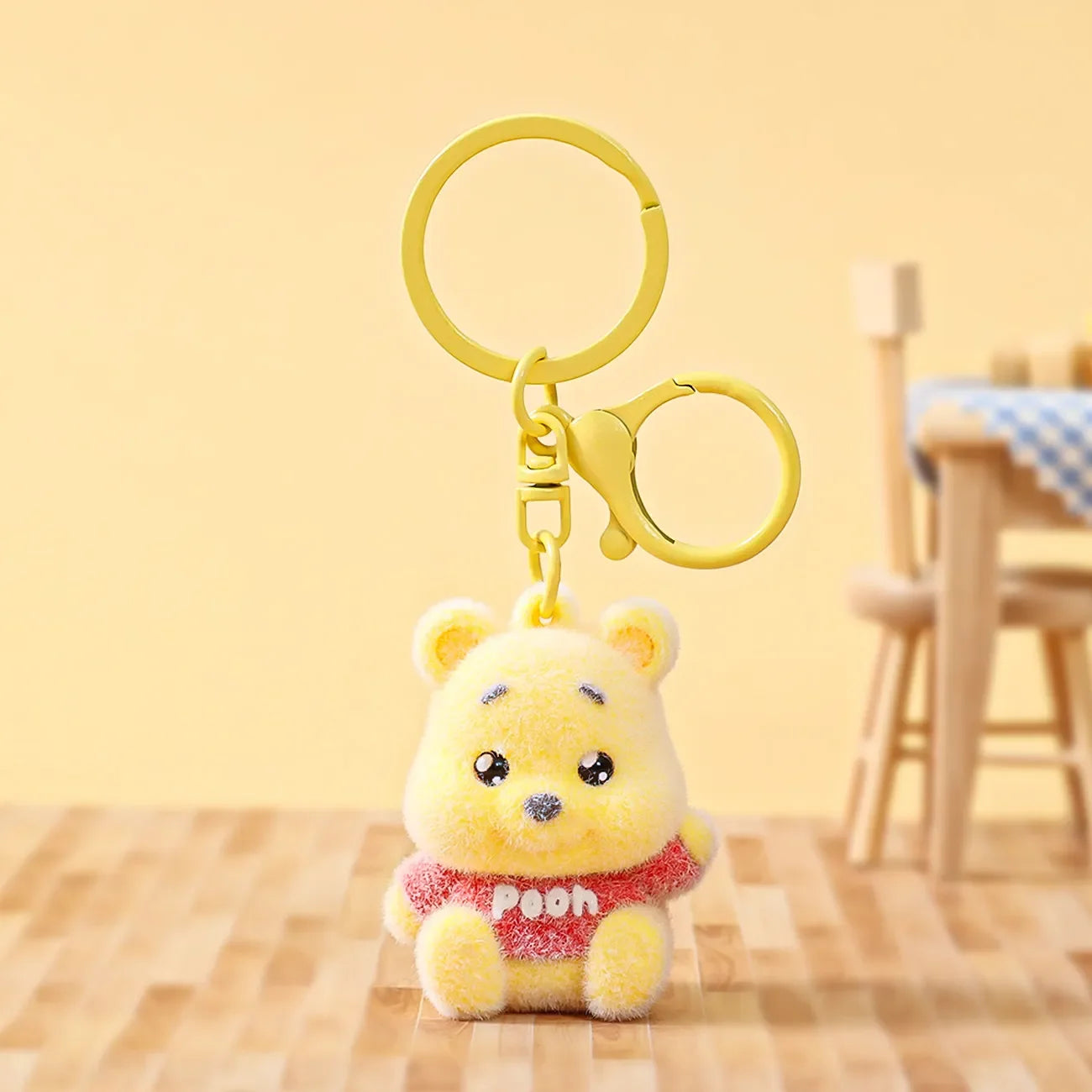 Honey Pooh Flocked Fuzz Keychain