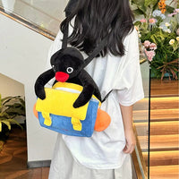 Fuzzy Pingu Pal Plush Backpack