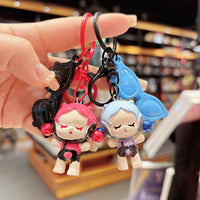 SkullPanda Glam Guardian Keychain