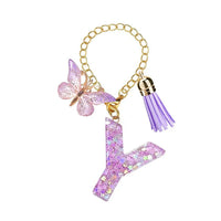 Butterfly Liquid Luxe Letter Charm