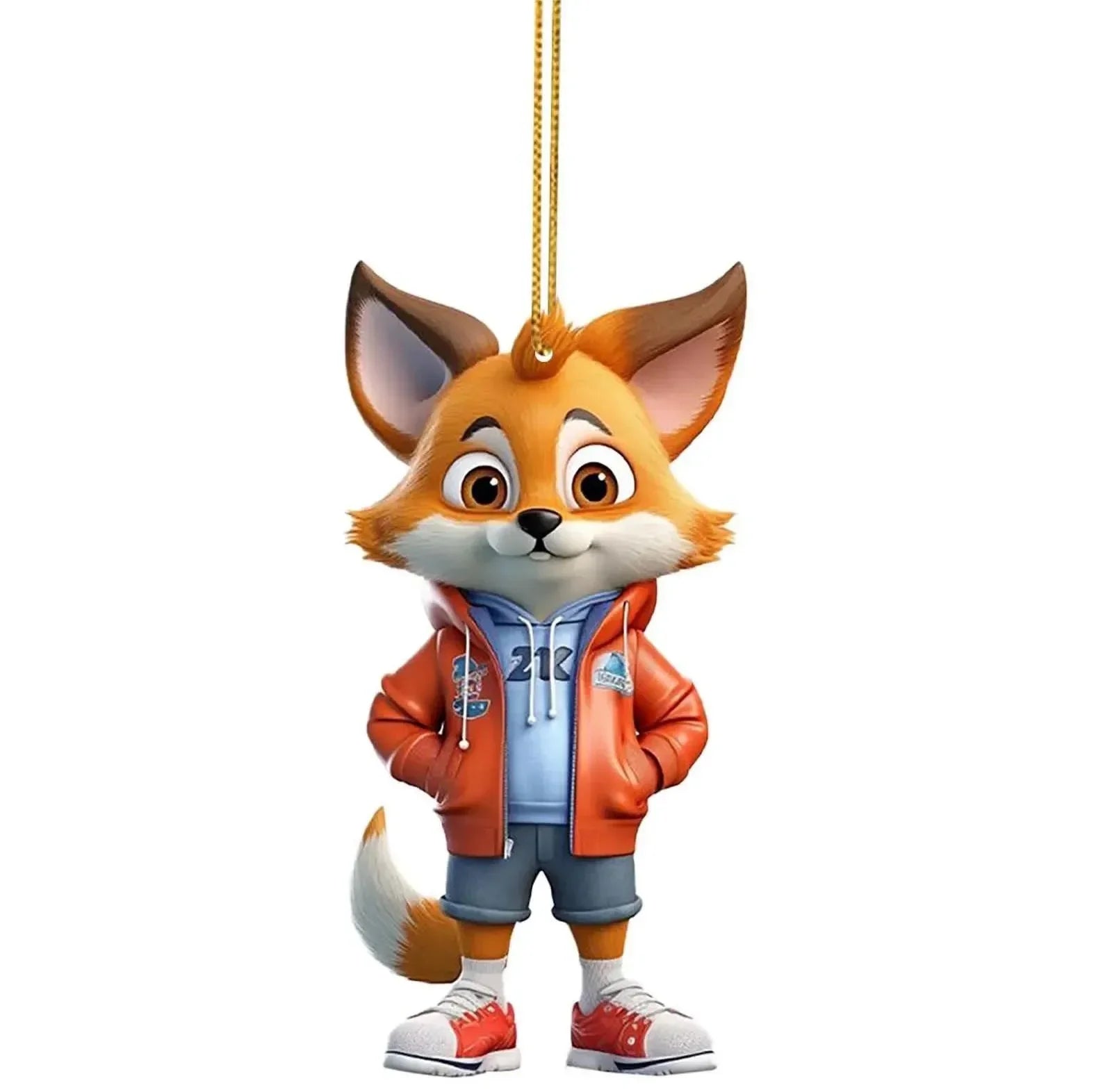 Fox Urban Prowler Acrylic Charm