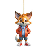 Fox Urban Prowler Acrylic Charm