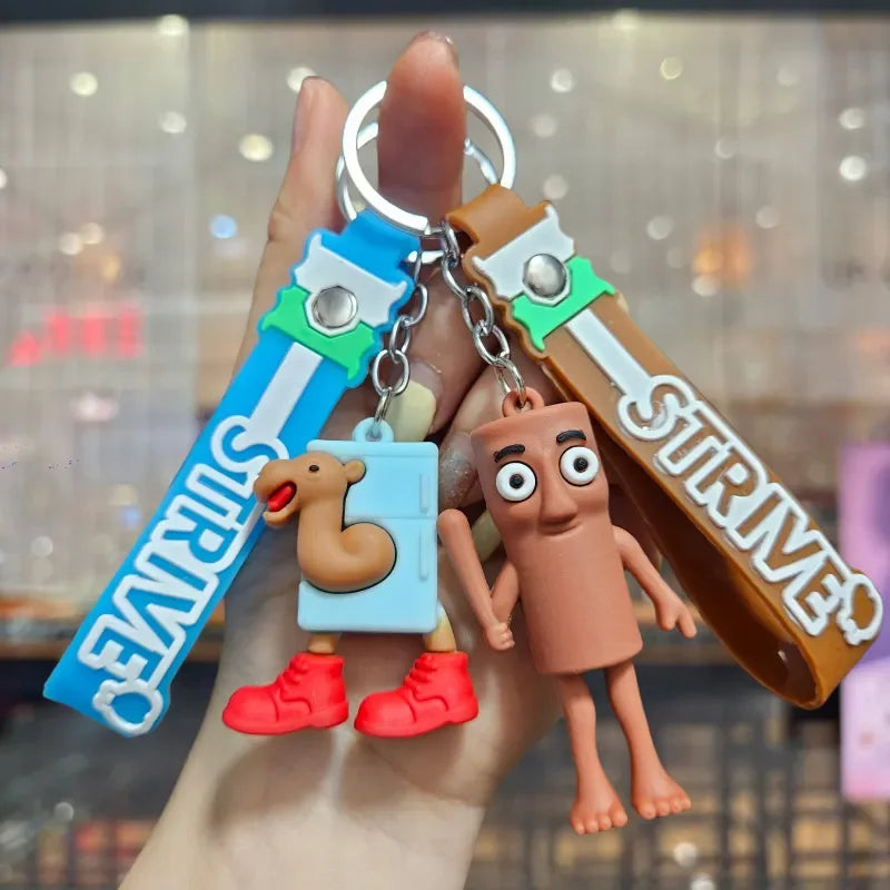 Brainrot Meme Riot Keychain