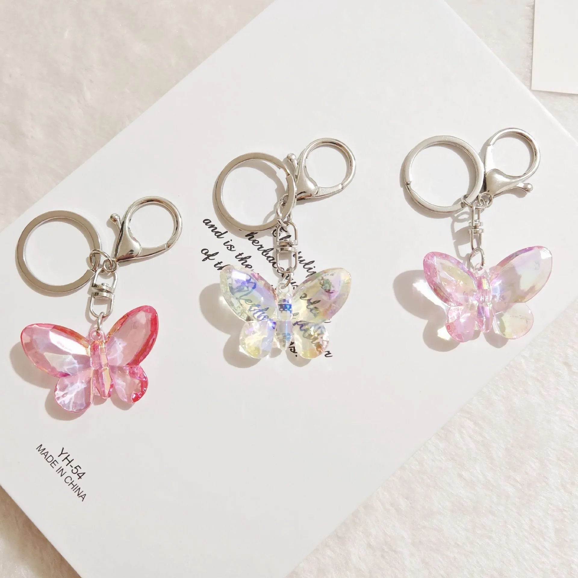 Glimmerwing Butterfly Crystal Keychain
