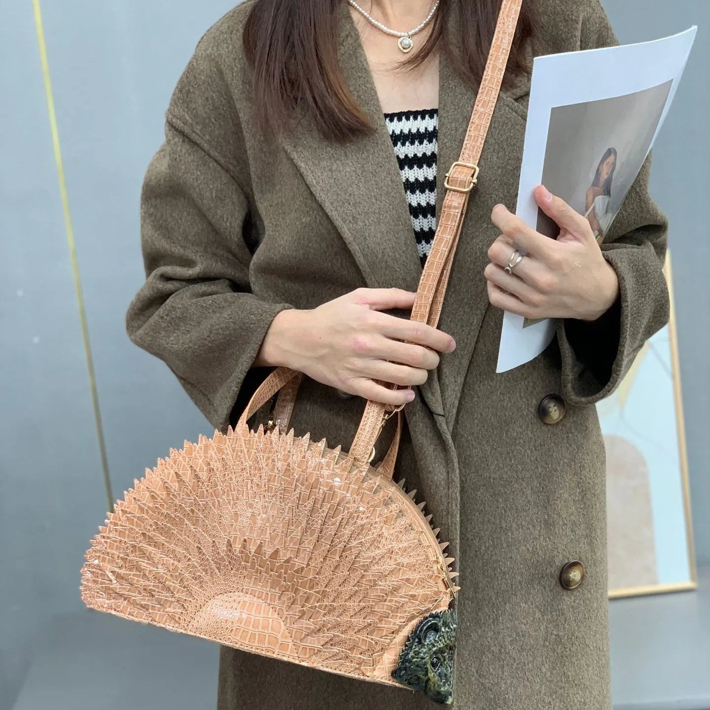 Nocturnia Hedgehog 3D Crossbody Handbag