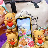 Butter Bear Squishy Love Keychain