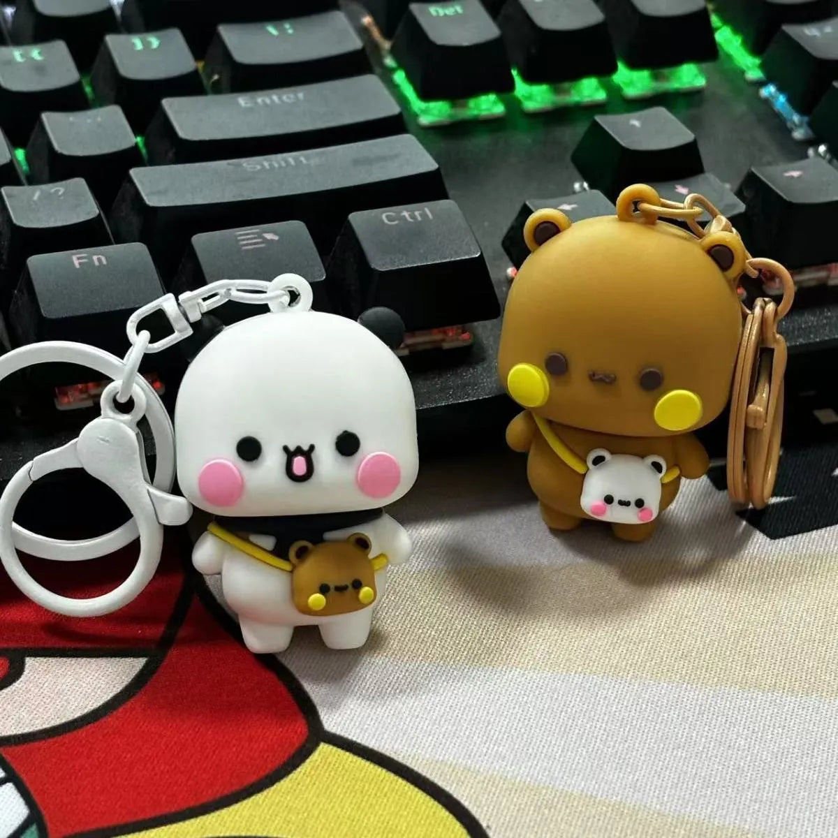 Adventurous Bubu Dudu Couple Keychain