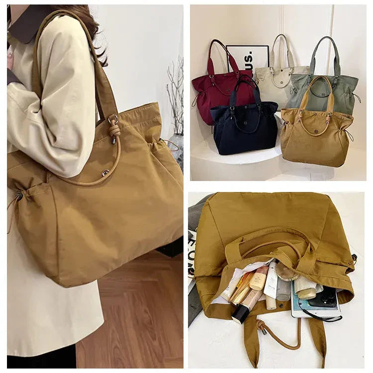 Japanese Style Large Nylon Tote Bag