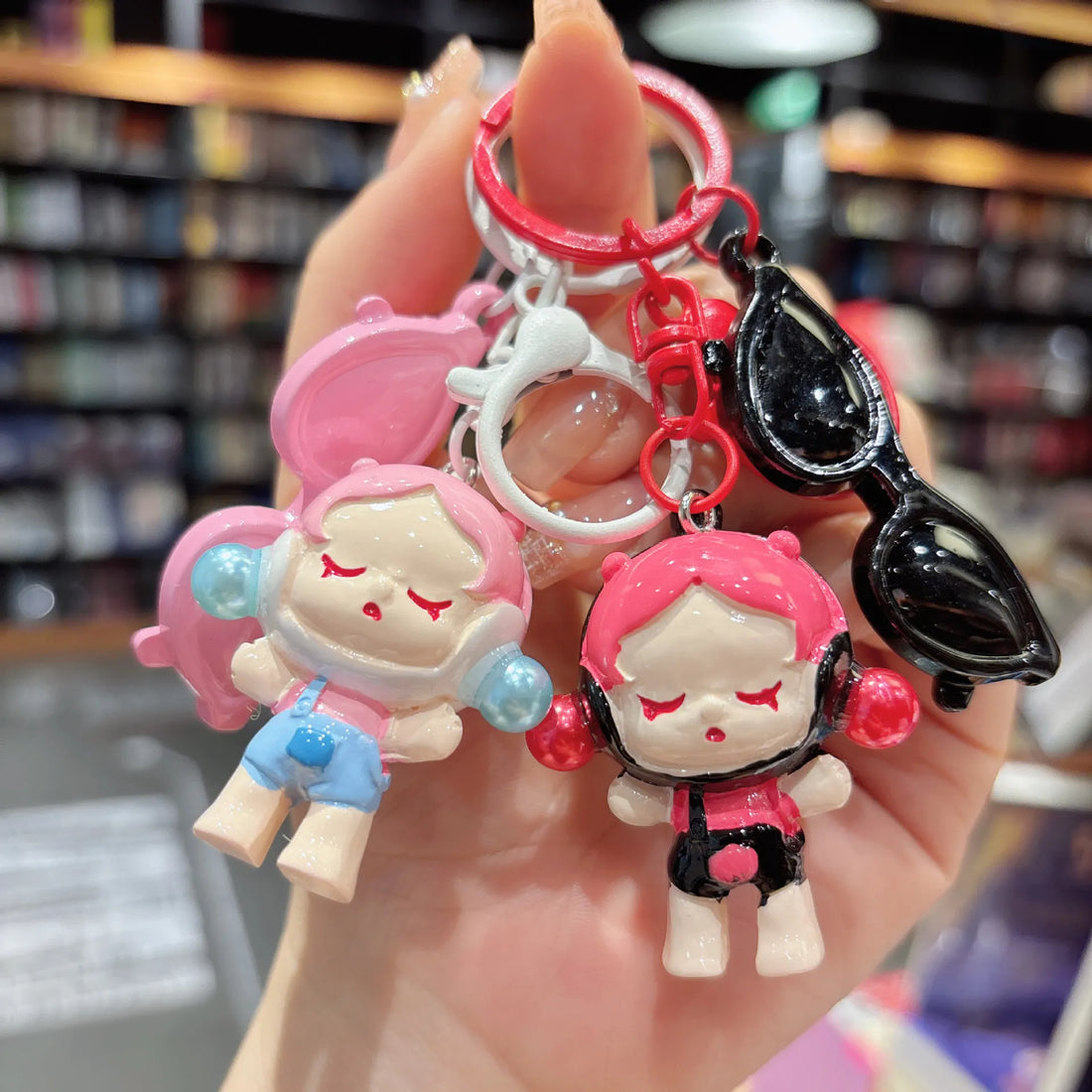 SkullPanda Glam Guardian Keychain