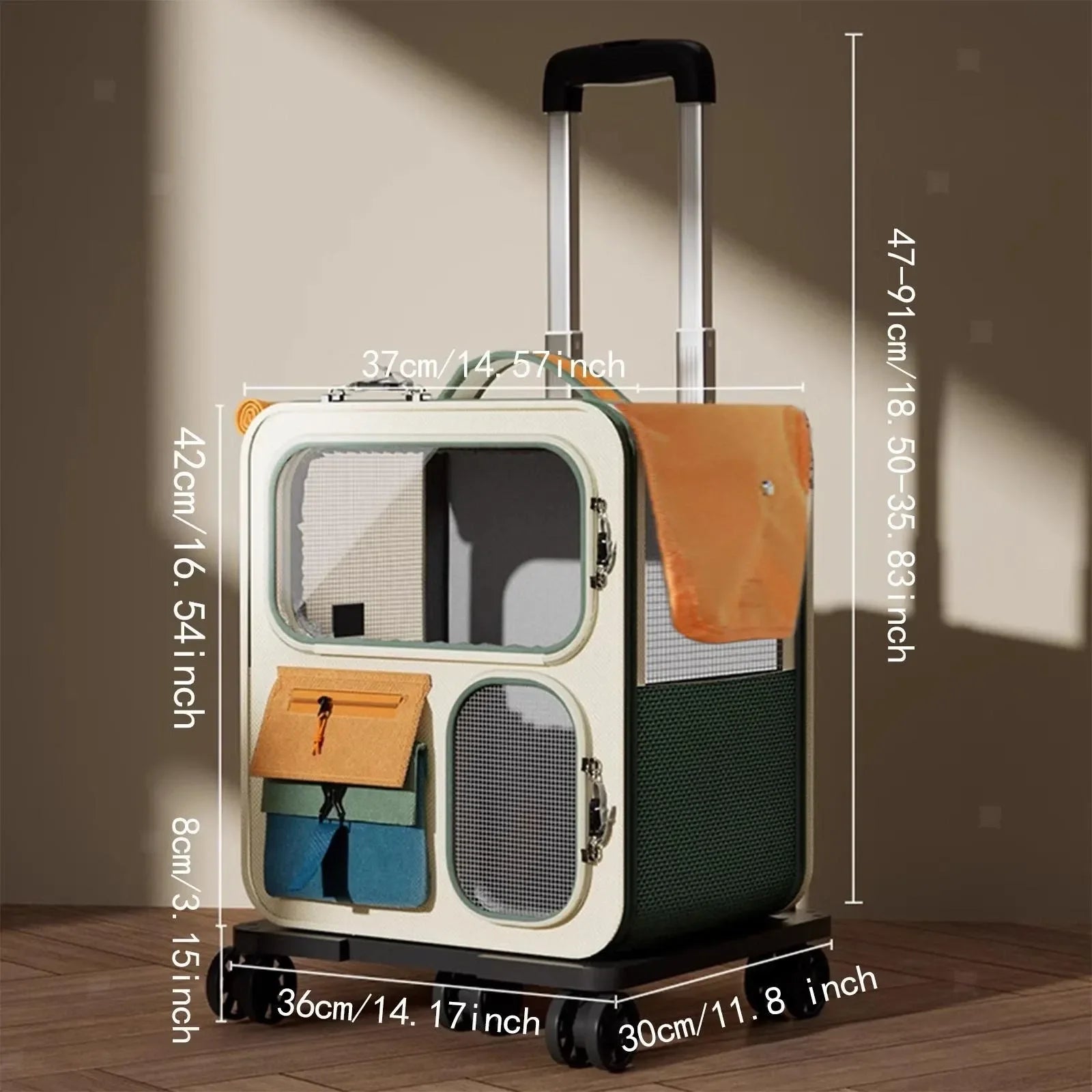 Stylish Pet Travel Rolling Suitcase