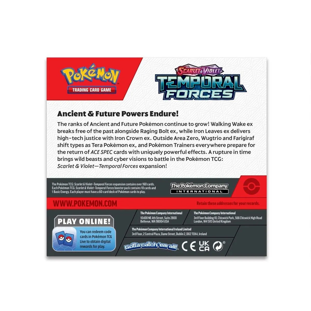 Pokemon TCG Temporal Forces Ancient & Future Booster Box