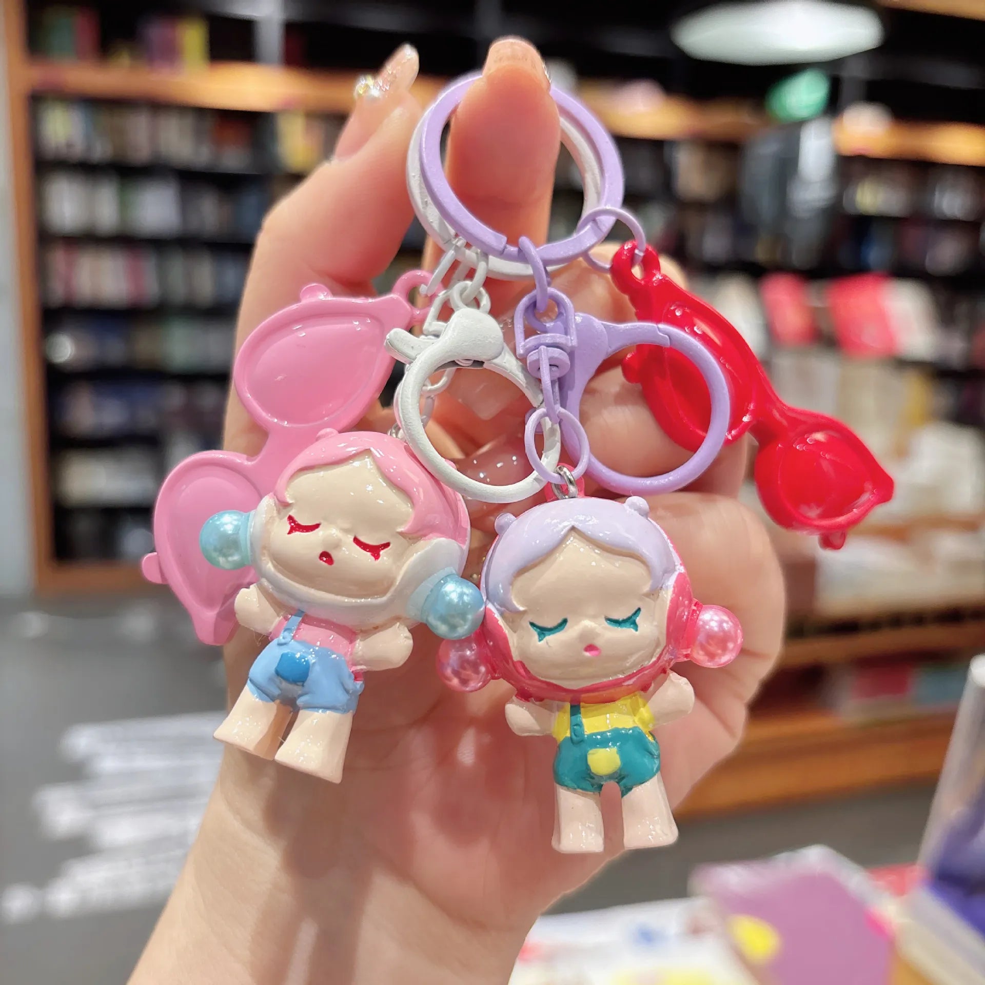 SkullPanda Glam Guardian Keychain