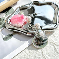 Ocean Gleaming Shell Pearl Keychain