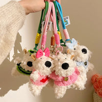 West Highland Vogue Pup Plush Keychain