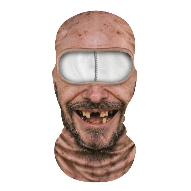 Grandpa Realistic Face Winter Balaclava Mask