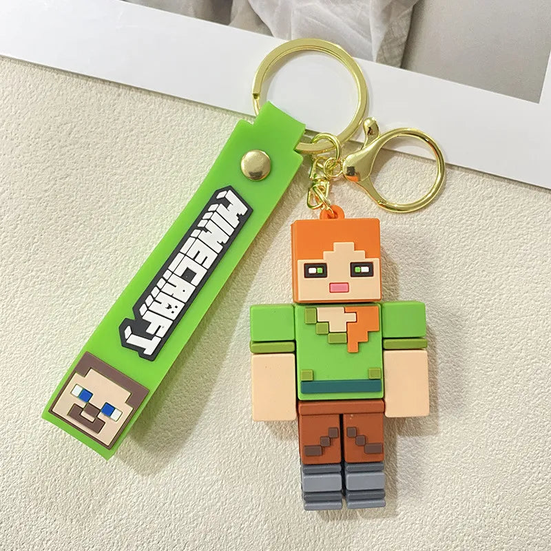 Minecraft Overworld Blockbuster Keychain