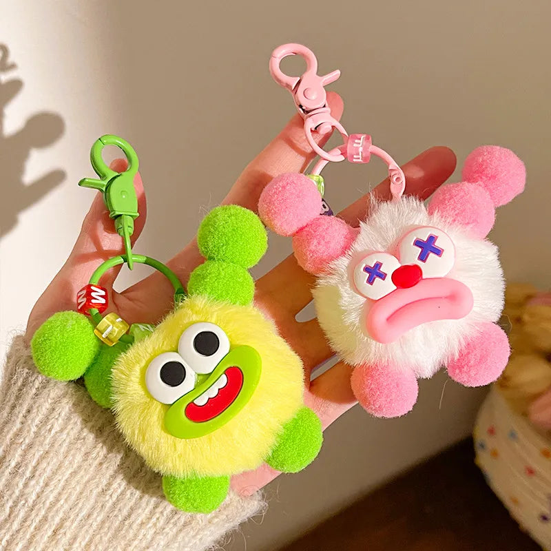 Sausage Mouth Clown Plush Keychain