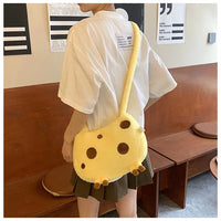 Tall Giraffe Plush Crossbody Bag