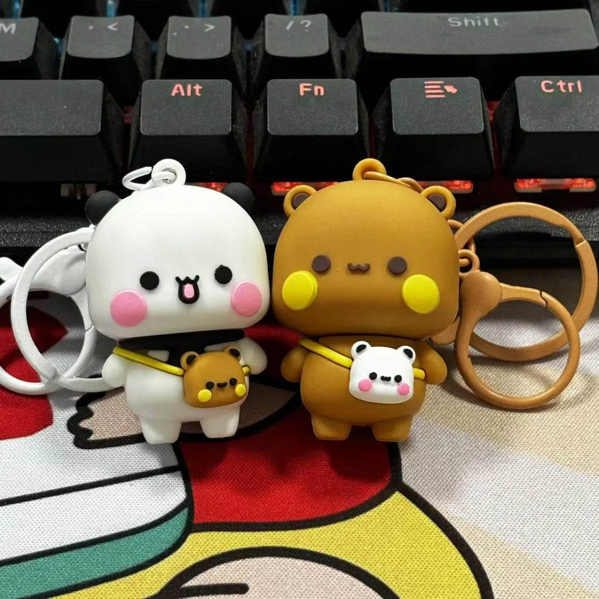 Adventurous Bubu Dudu Couple Keychain
