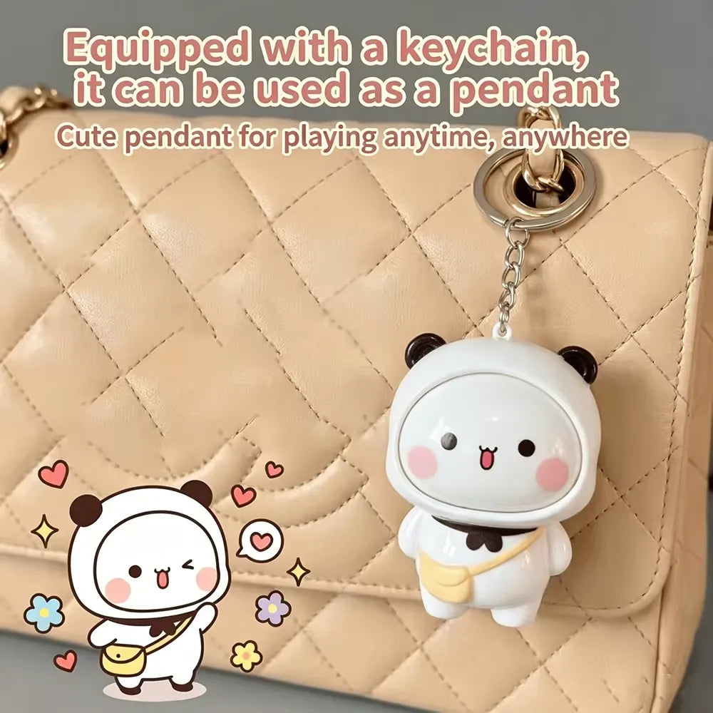 Bubu Dudu Face Changing Interactive Keychain