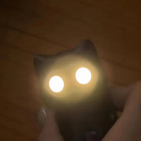 Black Cat Egg Switch Light & Sound Keychain